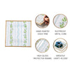 Emma Stripe Enameled Tori Trinket Tray - Blue & Green