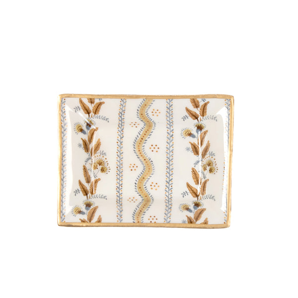 Emma Stripe Enameled Landry Tray