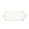 Cream Leopard Enameled Rectangular Cachepot Planter 6x12 - Cream & Brown