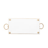 Cream Leopard Enameled Rectangular Cachepot Planter 6x12 - Cream & Brown