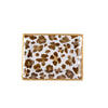Cream Leopard Enameled Landry Tray - Cream & Brown