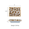 Cream Leopard Enameled Landry Tray - Cream & Brown