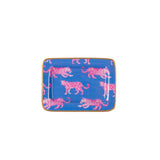 Pink Leopards Enameled Laney Tray
