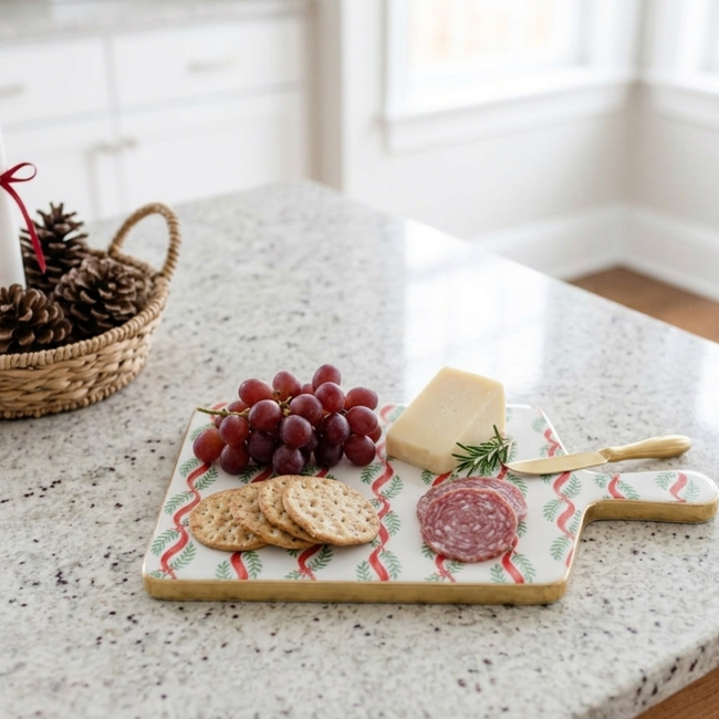 Garland Twist Enameled Rectangular Charcuterie Board 6x10