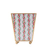 Garland Twist Enameled Square Cachepot Planter
