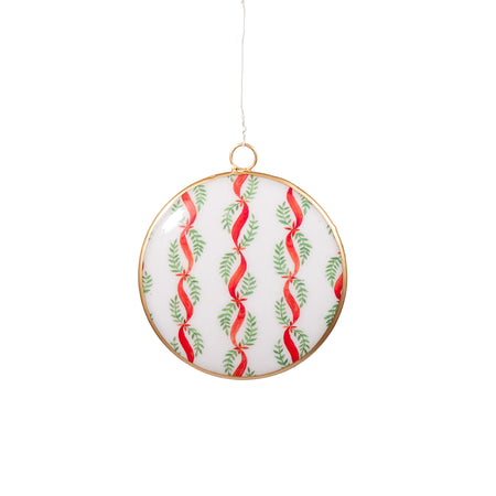 Bow Trellis Enameled Tori Trinket Tray