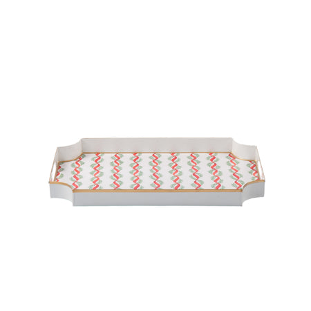 Bow Trellis Enameled Tori Trinket Tray