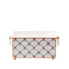 Bow Trellis Enameled Rectangular Cachepot Planter 6x12