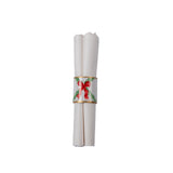 Bow Trellis Enameled Napkin Ring (4pk)