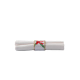Bow Trellis Enameled Napkin Ring (4pk)