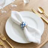 Scales Enameled Napkin Ring (4pk)