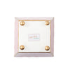 Scallops Enameled Square Cachepot Planter - Red