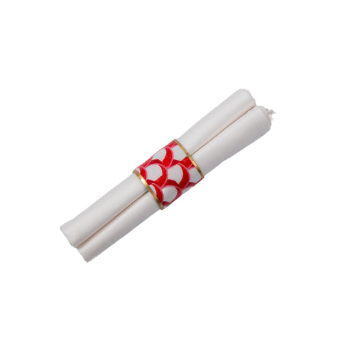 Scallops Enameled Napkin Ring (4pk)