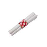 Scallops Enameled Napkin Ring (4pk)