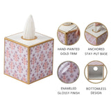 Penny Enameled Tissue Box Cover