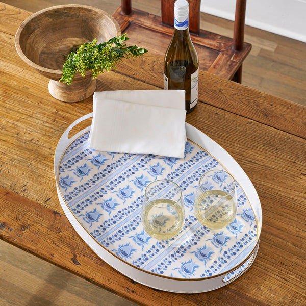 Pomegranate Enameled Olivia Tray 14x20