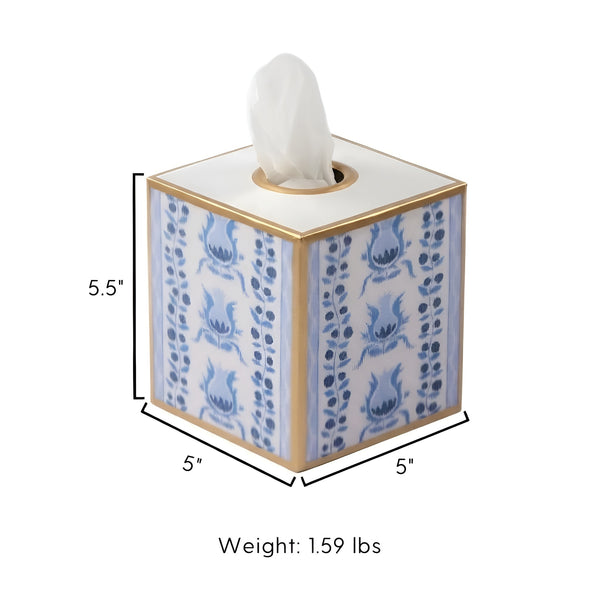 Pomegranate Enameled Tissue Box Cover