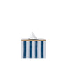 Brush Stripe Enameled Rectangular Tissue Box Cover