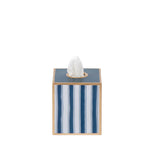 Brush Stripe Enameled Tissue Box Cover