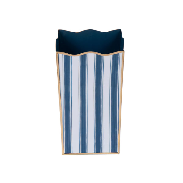 Brush Stripe Rectangular Classic Wastebasket