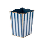 Brush Stripe Rectangular Classic Wastebasket