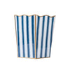 Brush Stripe Rectangular Classic Wastebasket