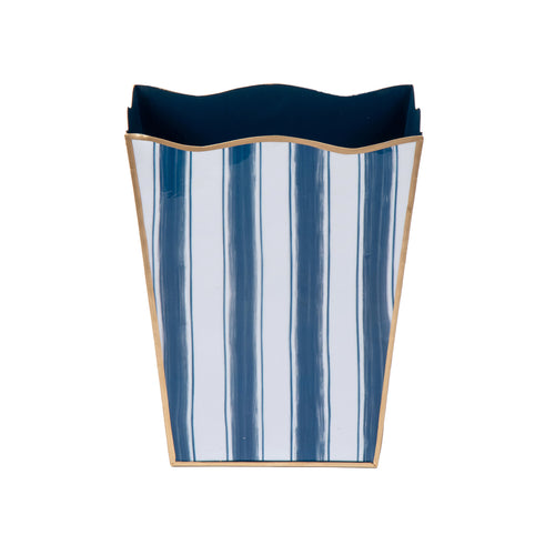 Brush Stripe Rectangular Classic Wastebasket