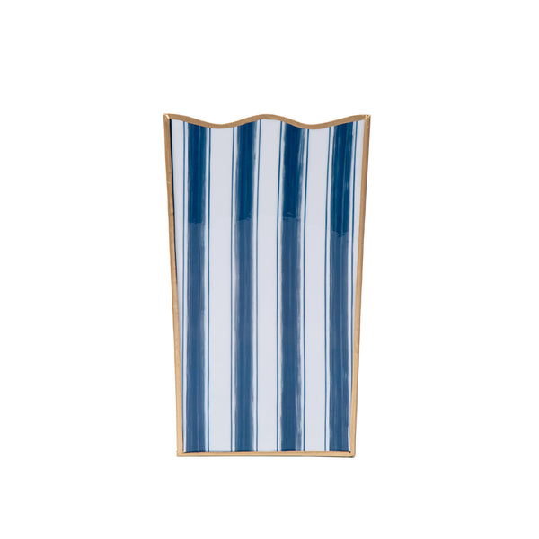 Brush Stripe Rectangular Classic Wastebasket