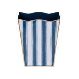 Brush Stripe Rectangular Classic Wastebasket