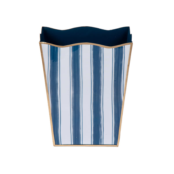 Brush Stripe Rectangular Classic Wastebasket
