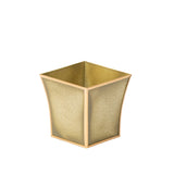 Vintage Stucco Square Fluted Cachepot