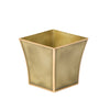 Vintage Stucco Square Fluted Cachepot