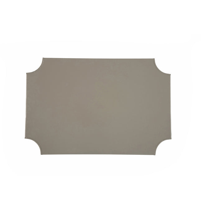 Kyoto Pagoda Enameled Jaye Tray - Taupe & White