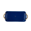 Kyoto Pagoda Enameled Sasha Tray - White & Blue