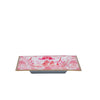 Kyoto Pagoda Enameled Tori Trinket Tray - White & Red