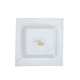 Kyoto Pagoda Enameled Tori Trinket Tray - White & Taupe