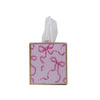 Ribbons of Hope Enameled Tissue Box Cover