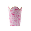 Ribbons of Hope Enameled Tulip Wastebasket