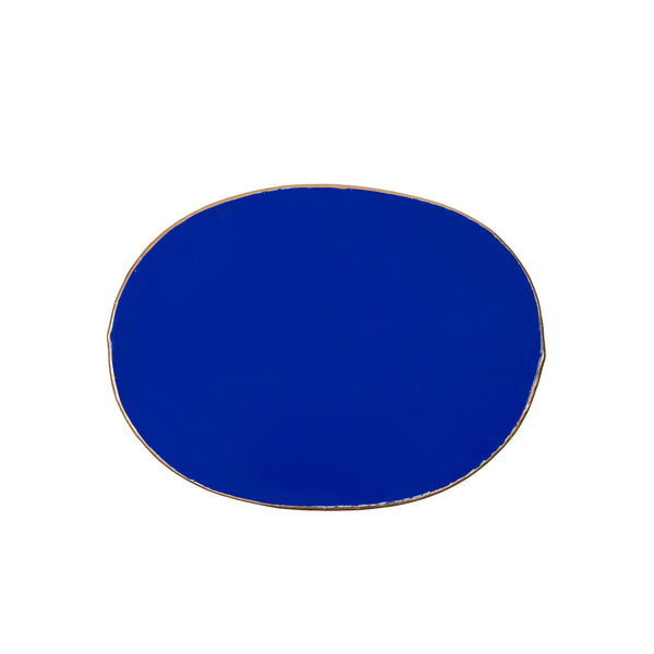 Shagreen Enameled Oval Wastebasket