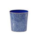 Shagreen Enameled Oval Wastebasket