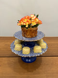 Shagreen Enameled Cake Stand - Available 5/5