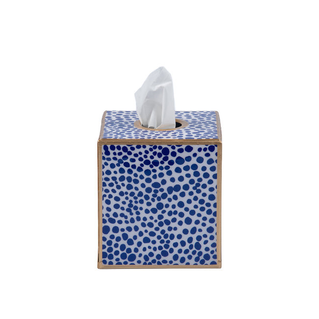 Shagreen Enameled Tissue Box Cover - Available 4/10