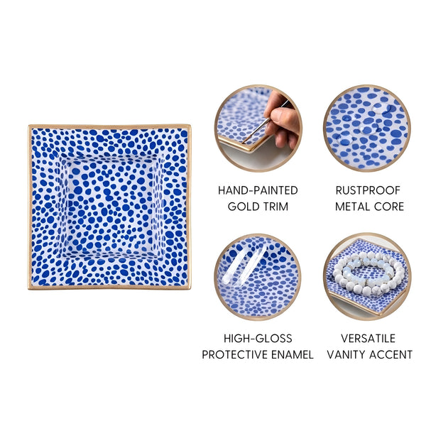 Shagreen Enameled Tori Trinket Tray
