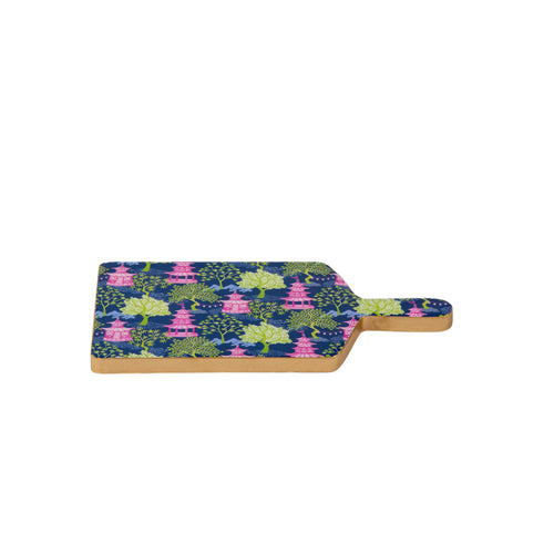 Garden Party Enameled Rectangular Charcuterie Board 6x10
