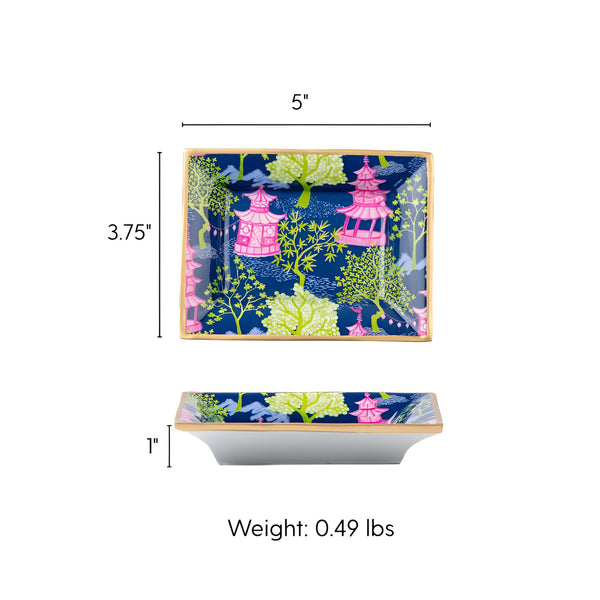 Garden Party Enameled Landry Tray