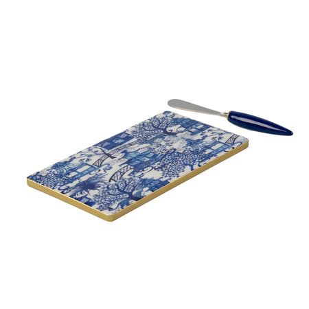 Leopard on Sussex Plaid Amelia Cutting Board - Avail 5/5