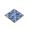 Garden Party Enameled Tori Trinket Tray - White & Blue