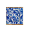 Garden Party Enameled Tori Trinket Tray - White & Blue