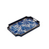 Garden Party White & Blue Enameled Jaye Tray