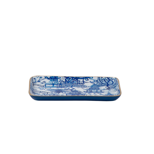Garden Party Enameled Parlor Tray
